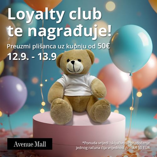 Loyalty club nagrađuje članove plišancem
